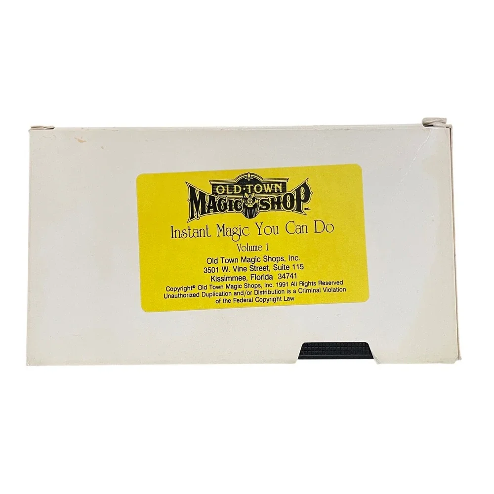 Old Town Magic‎ Shops Instant Magic You Can Do Volume 1 VHS Tape